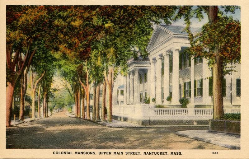 MA - Nantucket. Colonial Mansions