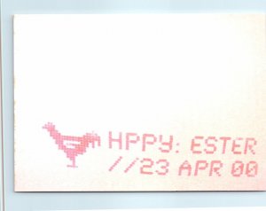 Happy Easter 23 Apr. 00 - Why not send a cardguide card as an E-card?