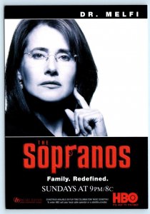 THE SOPRANOS ~ Lorraine Bracco DR. MELFI ~ HBO Advertising 4x6 Postcard 2000