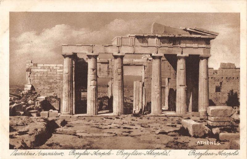 BR71731 propylaea acopolis    athens greece