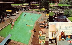 SOUTH BEND Indiana IN   HOLIDAY INN MOTEL Pool~Room~Play Area ROADSIDE  Postcard