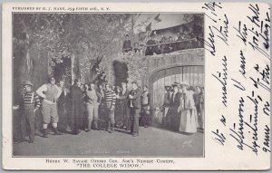 The College Widow 1907 George Ade Henry Savage Play Broadway Postcard H82
