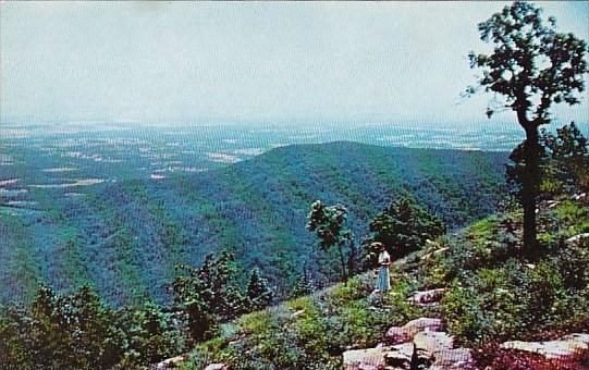 Arkansas Dardanelle Overlooking The Arkansas River Valley From Mount Nebo Mou...