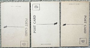 Three Leap Year Postcards Women with Leap Year Thoughts