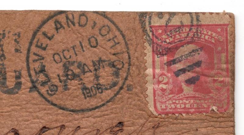 Leather Post Card