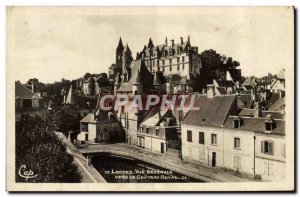 Old Postcard Loches Vue Generale Vers Le Chateau Royal