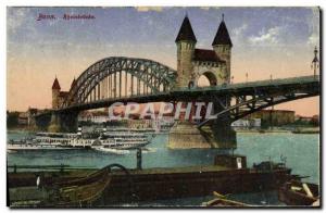 Old Postcard Bonn Rheinbrucke