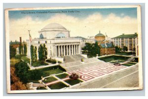 Vintage 1921 Postcard The Library Columbia University New York City NY