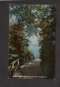 VT Lake Champlain Red Rocks Burlington Vermont 1907 Vintage Postcard