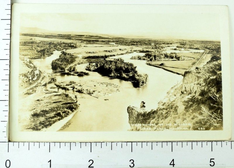 RPPC Missouri River Head Waters, Three Forks, Montana Real Photo Postcard P34 