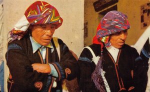 Guatemala Native Indian Cofrades of Chichicastenango Ethnic postcard B910