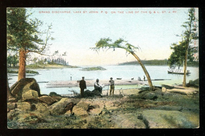 dc560 - LAKE ST JOHN Quebec c1907-10 Postcard