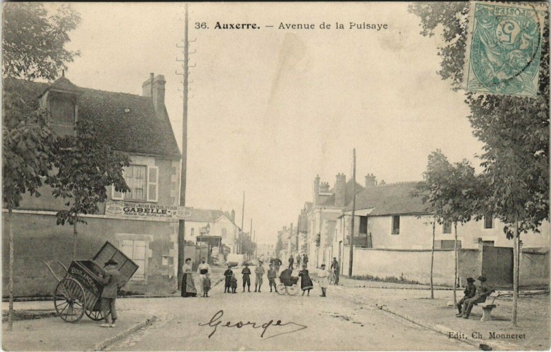 CPA AUXERRE Avenue de la Puisaye (978141)