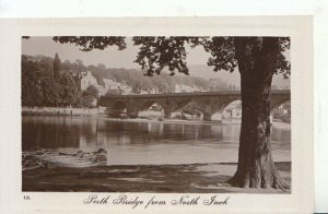 Scotland Postcard - Perth Bridge from North Inch - Real Photograph - Ref 21146A