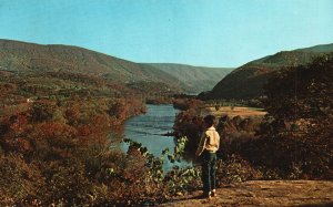 Postcard Manuel's Hollow Toward The Narrows Of Peter's Mt. Rich Creek Virginia