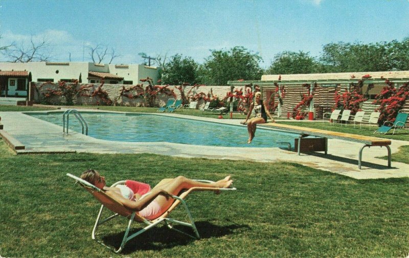 Postcard Del Camino Motor Hotel El Paso Texas