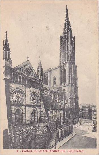 France Strasbourg Catthedrale Cote Nord