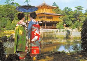 BR99188 maiko at golden pavilion kyoto japan geisha types folklore costumes