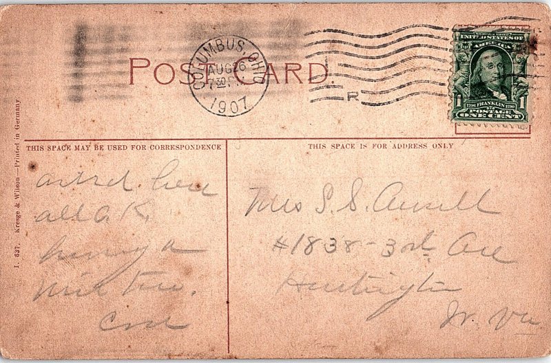 Postcard PRISON SCENE Columbus Ohio OH AI4371