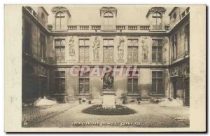Old Postcard Court Entree du Musee Carnavalet Paris