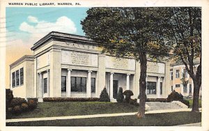 Warren Public Library Warren, Pennsylvania PA s 