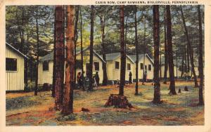 Biglerville Pennsylvania Camp Nawakwa Cabin Row Antique Postcard K42750