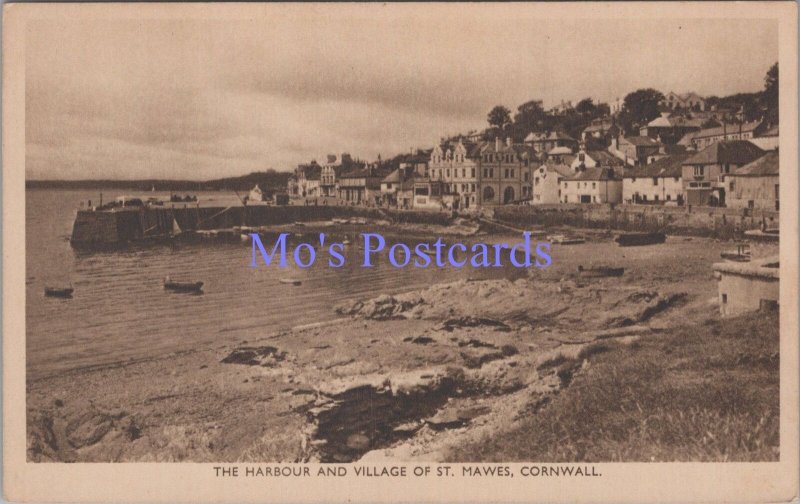 Cornwall Postcard - St Mawes, The Harbour and Village DC1806
