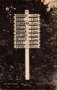 Maine Sign Post
