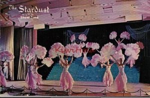 Postcard Show Time The Stardust Las Vegas Nevada NV 1968