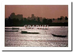 Modern Postcard Republic of Senegal Dakar Sunrise seen from Soumbedioune