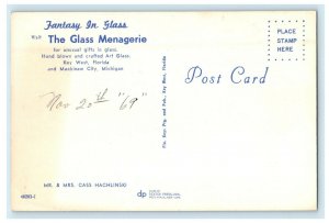 1969 The Glass Menagerie Key West Florida FL Posted Vintage Postcard 