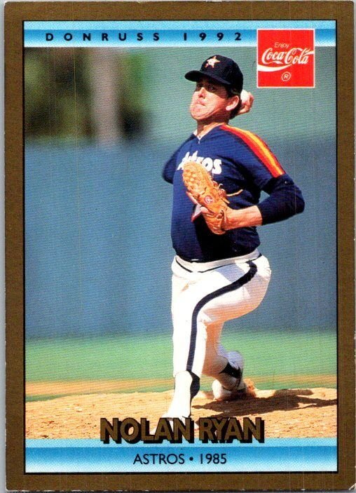 1992 Leaf Baseball Card Nolan Ryan Houston Astros sk2314