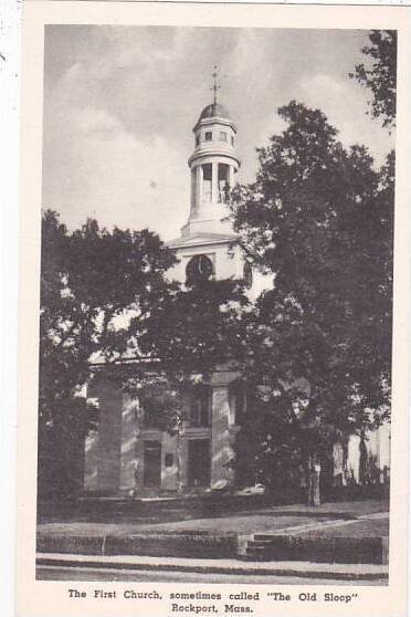 Massachusetts Rockport The First Church Somethimes Called The Old Sloop Alber...