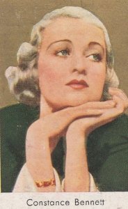Constance Bennett American Film Actress German Cigarette Card