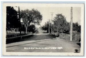 c1920's Main Entrance To Eastview Regal Kingston Ontario RPPC Photo Postcard