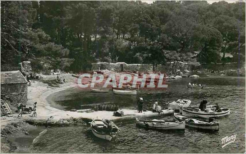 Postcard Modern Surroundings of Hyeres Giens Port of Niel Boat