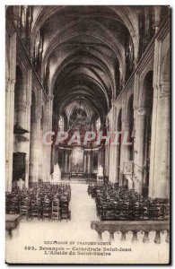 Old Postcard Besancon Cathedrale Saint Jean L & # 39abside Shroud