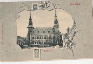 BF16756 aachen rathaus germnay front/back image