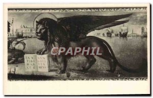 Postcard Old Veneto Venezia Carpaccio Lion