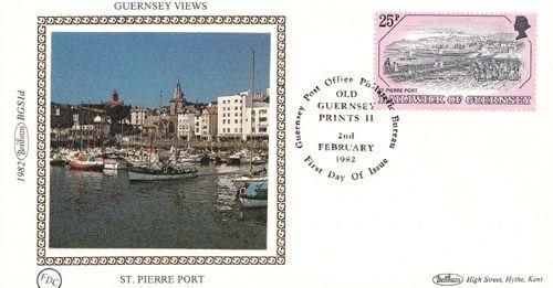 St Pierre Port Guernsey Photo Benham First Day Cover