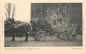 Royalty & political event royal parade coach Amsterdam Rijks museum