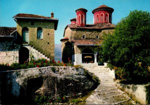 Greece Meteora Courtyard Of St Stephen Convent