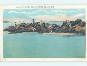 W-border NATURE SCENE Old Orchard Beach Maine ME AD4586