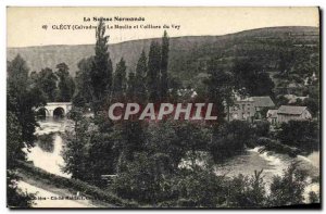 Old Postcard Clecy La Suisse Normande and Le Moulin du Vey Hills