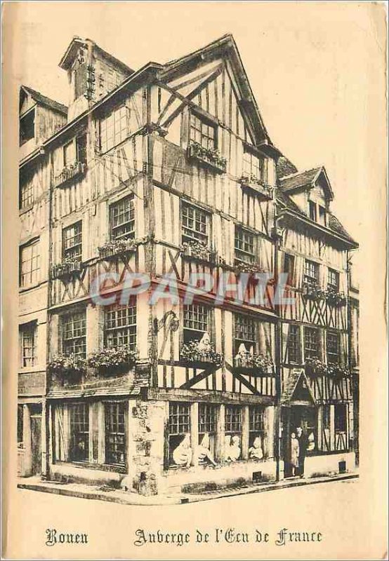 Old Postcard Rouen Auberge de l'Ecu de France