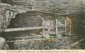 Postcard Kentucky Elkhorn Electric Mining Machine Consolidated Coal 23-6182