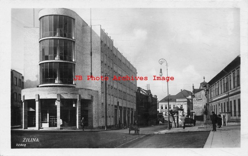 Slovakia, Zilina, RPPC,  Street Scene, Photo No 22802