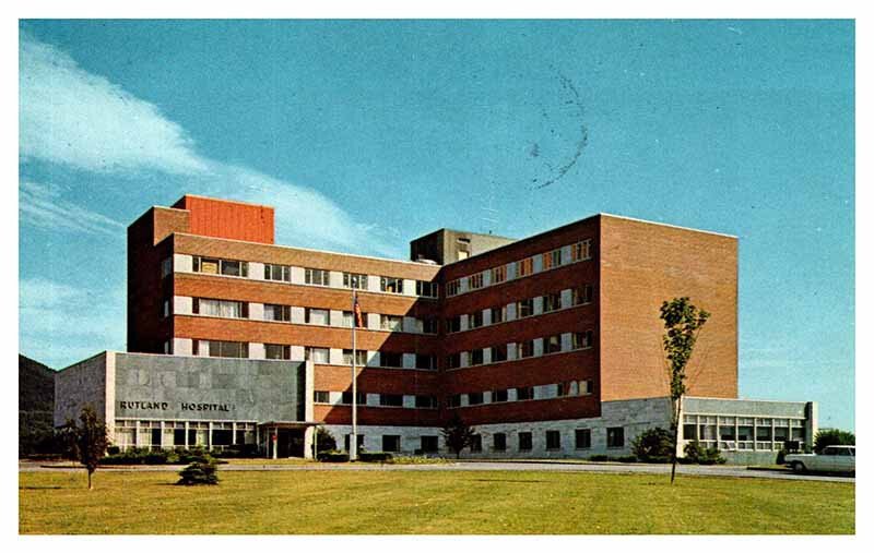 Postcard HOSPITAL SCENE Rutland Vermont VT AR1938