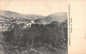 Charlemont Massachusetts Deerfield Valley Mt Peak Antique Postcard K97190