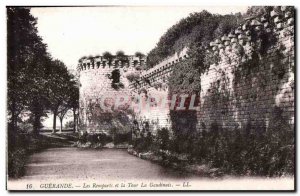 Old Postcard Guerande The Ramparts and The Tower Gaudinais